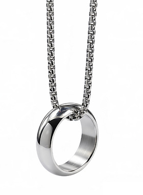 原创戒指街舞男士刻字吊坠情侣