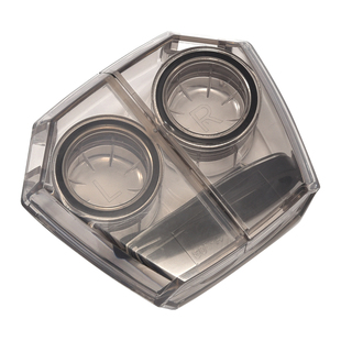 免拧盖隐形眼镜盒女简约透明便携近视眼睛伴侣盒美瞳护理收纳盒潮