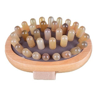 牛角全身经络按摩刷肚子带脉揉腹肝胆腿部肩颈疏通神器手动按摩器