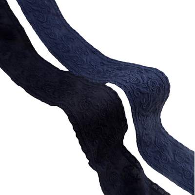 厘米宽多款藏青色弹力包邮花边