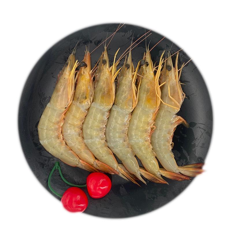 北海明虾鲜活速冻深海虾特大对虾新鲜冷冻海捕白虾冰鲜九节虾海鲜