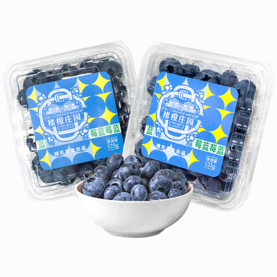 褚橙庄园金标蓝莓礼盒500g 花香蓝莓鲜果大果脆甜新鲜现摘现发