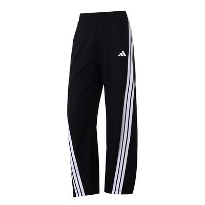 阿迪达斯香蕉裤女款裤子春季新款扭扭裤黑色运动裤直筒长裤KE5802