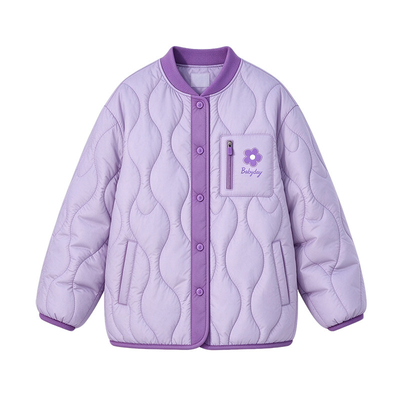 巴布豆女童棉服外套校服神器
