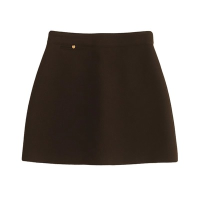 短裙a型小香风羊毛呢半身裙女