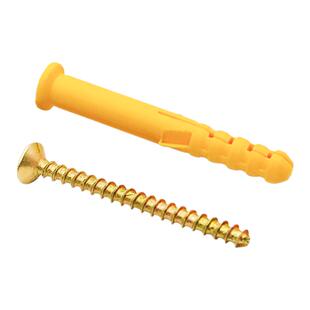塑料涨塞胀管十字自攻螺丝小黄鱼膨胀管套装钉胶塞镀锌6M6M8M10厘