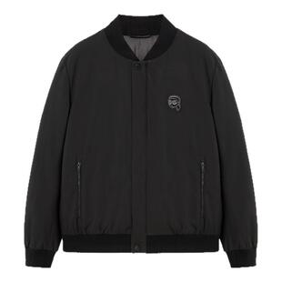 KARL LAGERFELD【85%鸭绒】立领复古羽绒棒球服25秋冬新品老佛爷