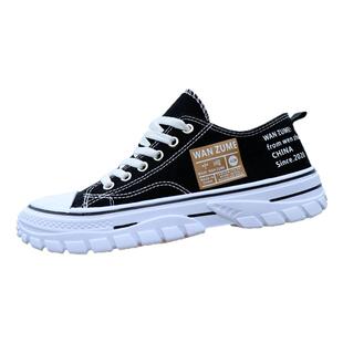 帆布鞋男2026春夏透气男士老北京布鞋百搭软底休闲运动板鞋子男鞋