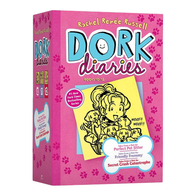 多克日记 10-12 英文原版 Dork Diaries Box Set Books 10-12 英文版 怪诞少女日记 进口英语原版书籍