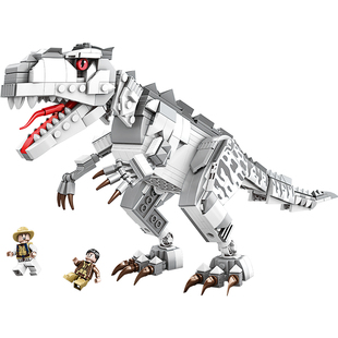 霸王龙恐龙积木儿童男孩子益智拼装玩具2025新款拼图6礼物8到12岁