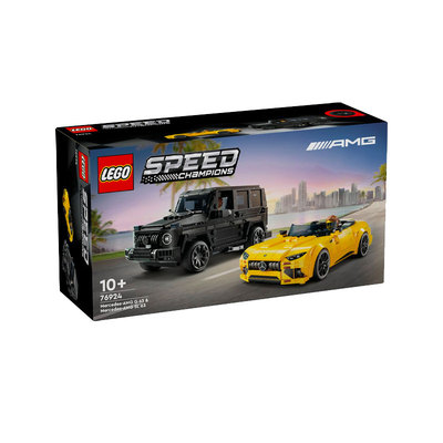 【自营】LEGO乐高超级赛车系列76924 AMG G63和AMG SL63积木玩具