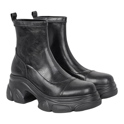 fed小个子厚底增高弹力瘦瘦短靴