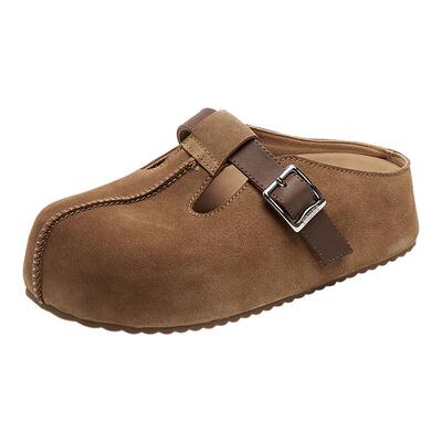 思加图官方正品大头鞋女春季勃肯鞋半拖厚底外穿S1142CH5