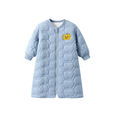 儿童睡袍三层夹棉睡衣冬季纯棉