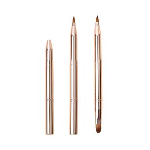 Brainbow唇刷口红刷子便携晕染双头伸缩化妆刷女化妆师专用唇笔刷