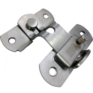 定制304不锈钢防盗门插销防盗扣塑钢门消防门扣门栓打孔反锁神器