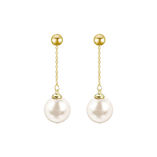 显瘦流苏耳环2025新款爆款耳钉长款珍珠耳坠小众设计高级纯银耳饰