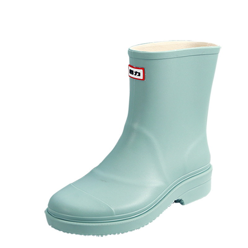 回力雨鞋女款加绒韩版马丁靴防水雨靴防滑雪地靴加棉胶鞋中筒水鞋