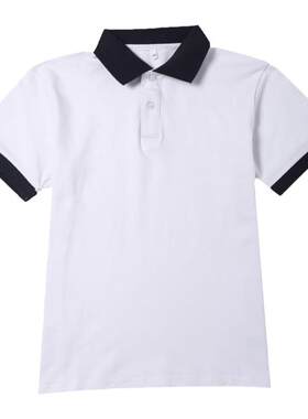 儿童polo衫中小学生校服短袖T恤