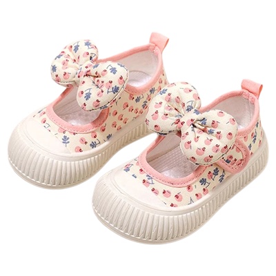 女童帆布鞋春秋宝宝小女孩儿童鞋