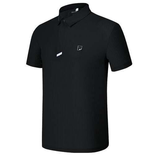 FILA 斐乐男子翻领短袖科技POLO衫2024夏新款高尔夫运动防晒上衣