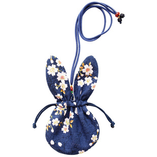 中秋节兔子香包挂件桂花香囊平安符袋随身挂脖艾草香袋汉服荷包