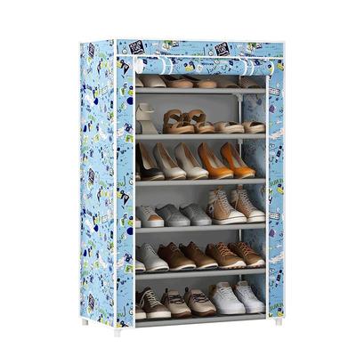 加厚布套带拉链简易鞋柜鞋架子