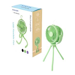 WEWARM八爪鱼电风扇便携式可充电usb静音随身夹扇桌面宿舍婴儿车