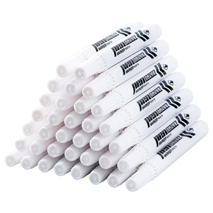 白色油性记号笔防水防油速干不掉色轮胎涂鸦笔工业工地专用大头笔油漆笔高光笔签字笔不褪色