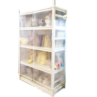 仓储货架书架防尘帘长虹玻璃软膜遮挡帘隔断门帘子流苏珠子TPU