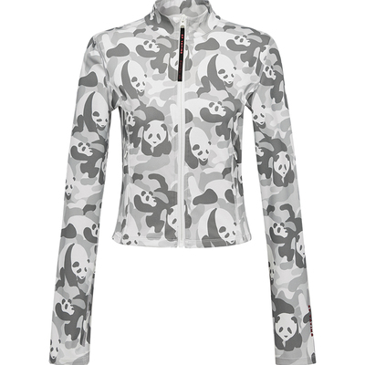 雅莹四面弹力撞色修身运动外套