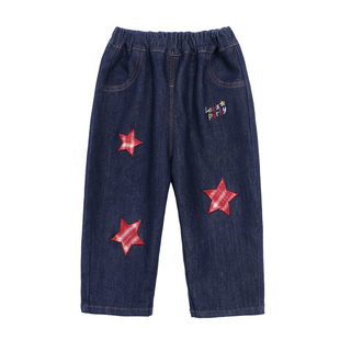 小O爸男婴童 宝宝牛仔裤春秋2026新款深色婴儿柔软百搭宽松裤子