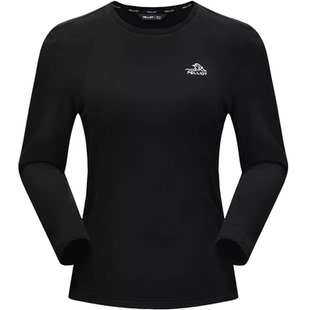 伯希和户外Polartec Micro圆领抓绒衣女款保暖摇粒绒内胆运动上衣