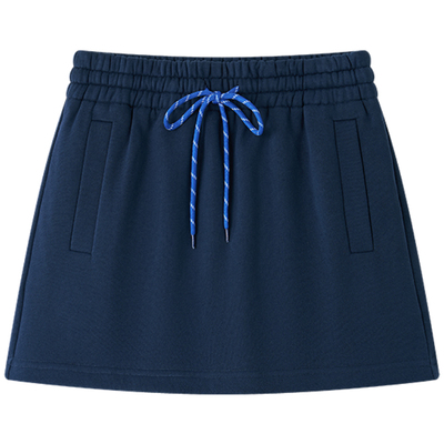 HaloLuu藏蓝色半裙运动短裤裙