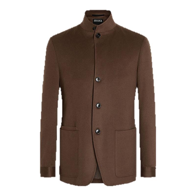ZEGNA杰尼亚男装棕色Oasi Cashmere绿洲羊绒 Il Conte伯爵夹克