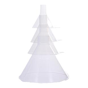 塑料漏斗60mmPP家用150mm三角分液油斗化学实验小号漏斗滤斗酒斗