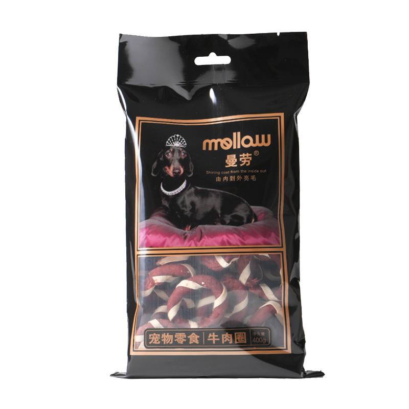 曼劳狗狗泰迪磨牙棒牛肉圈400g*6