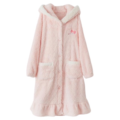 Dreamydiary女童法兰绒秋冬睡袍