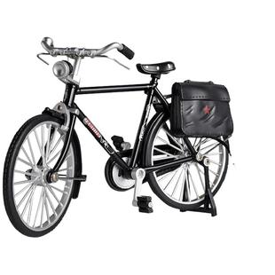 合金二八大杠老式自行车模型合金复古单车摆件玩具年代情怀老凤凰