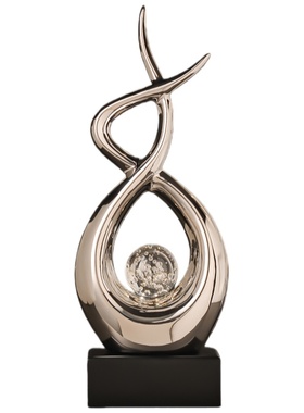 现代轻奢风生水起摆件