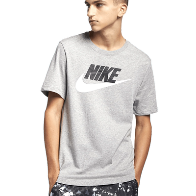 Nike耐克夏季男士灰色经典短袖运动上衣男生训练服健身T恤AR5005