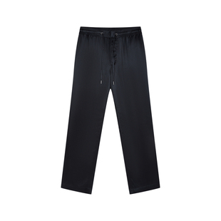 速写男装2024秋裤子男款休闲裤直筒抽绳白边休闲裤休闲通勤质感