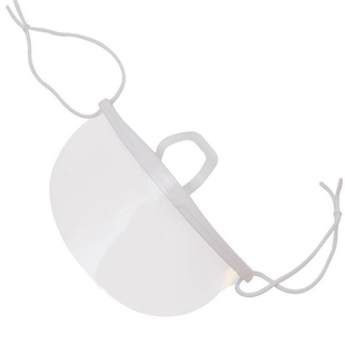 99微笑透明口罩餐饮专用食品防雾厨房餐厅塑料防口水飞沫美容院