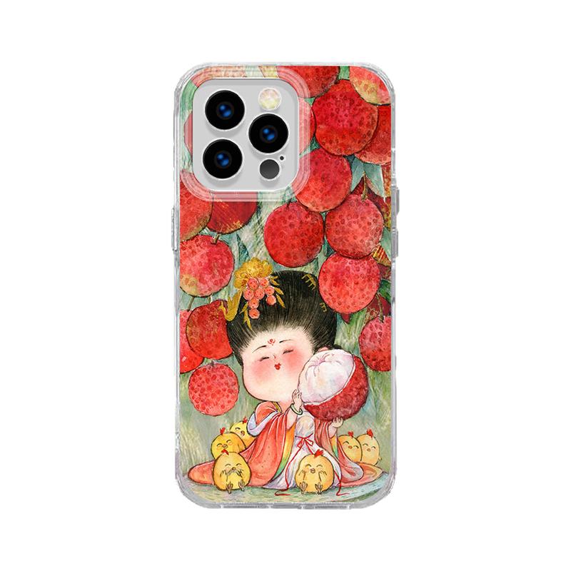 唐贵肥原创适用iPhone苹果16手机壳17羽纱梦幻新款pura80中国风mate70新中式pura70可爱大吉大利女保