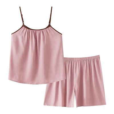 睡衣女士夏季冰丝吊带背心家居服
