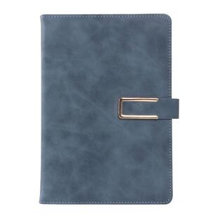 笔记本简约A5皮面笔记本U型磁扣记事本会议记录本加厚简约文艺学生学习日记本个性创意工作记事本手账本子