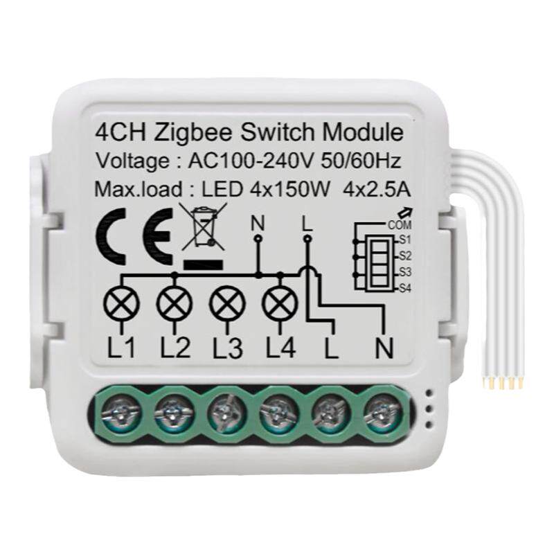 涂鸦zigbee智能开关通断器模块WIFI零火单火支持天猫精灵小度