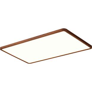 箭牌客厅灯现代简约胡桃木中古风护眼吸顶灯中山灯具全屋2026新款