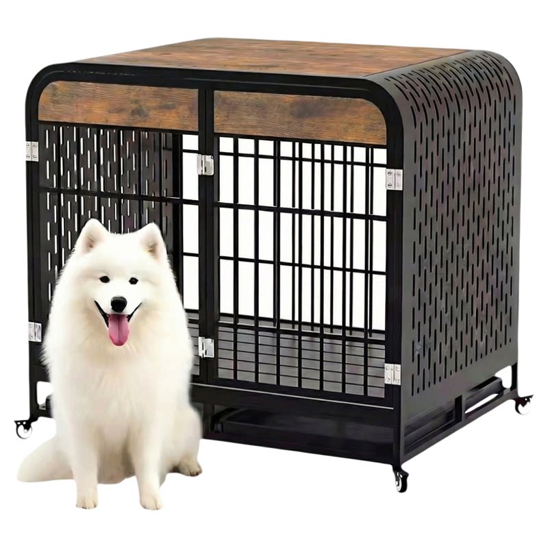 萨摩耶中型犬豪华中古风防咬狗窝