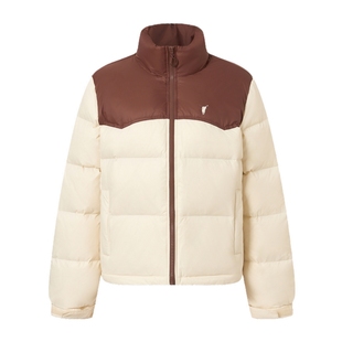 【特惠】POLOWALK女装羽绒服厚款2025冬季新款羽绒服立领撞色外套